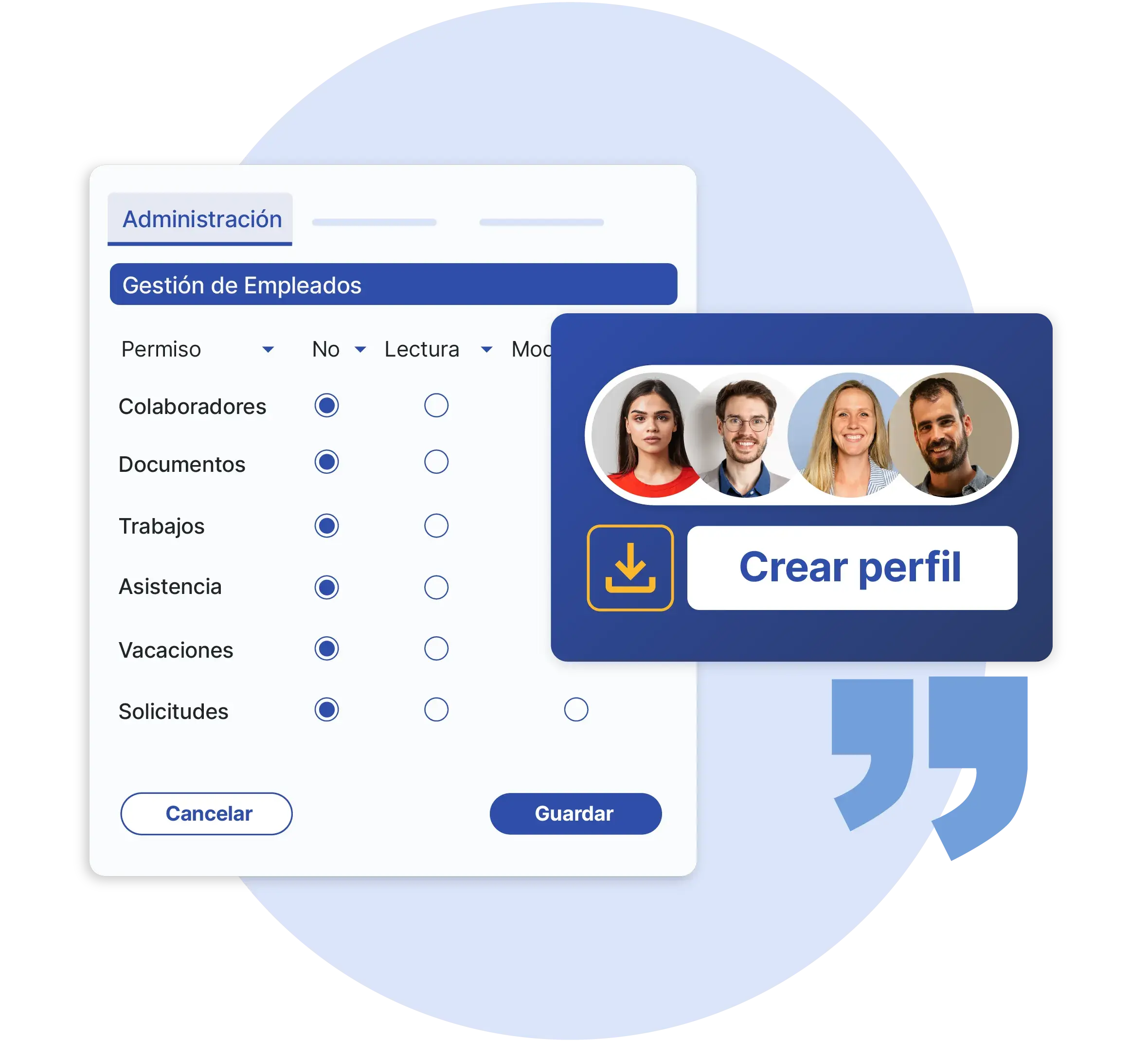 Gestión de Usuarios y perfiles